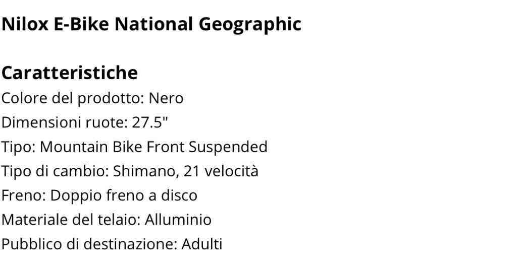 E-Bike nikox National Geographic